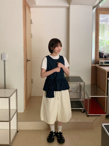 Cossins Dot Reversible Sleeveless Bustier Bag Set